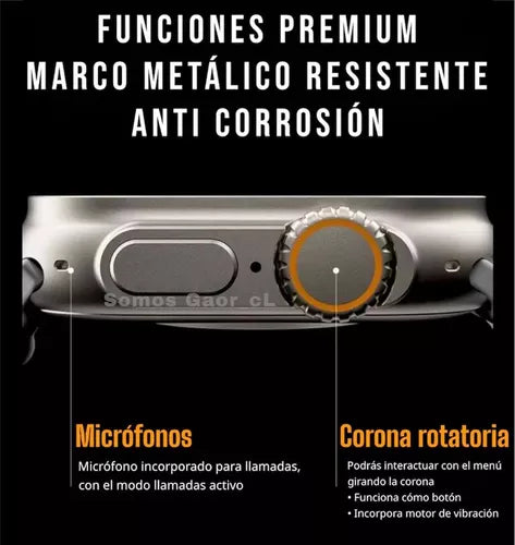 Reloj inteligente Ultra + 7 correas